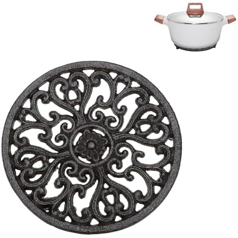 Sumnacon Round Cast Iron Trivet Cover