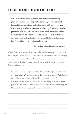 Journal Like a Stoic: A 90-Day Stoicism Program to Live with Greater Acceptance, Less Judgment, and