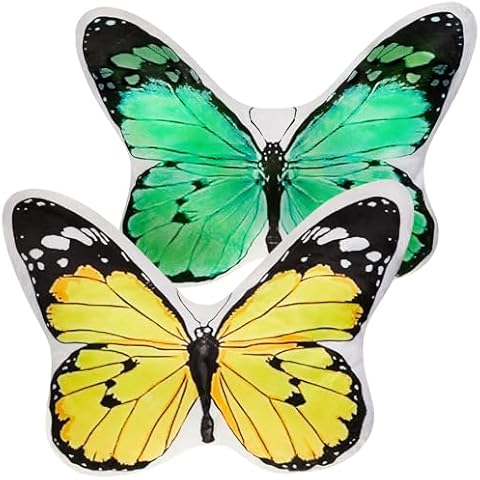 Juexica 2 Pcs Butterfly Pillows Cover