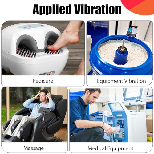 24V DC Motor 3800rpm Strong Vibration Motor Mini Rotary Speed Vibrating Industry Motor DC24V for Electric Massage Bed Chair with Adjustable Speed Power Adapter by DXphita - Image 4