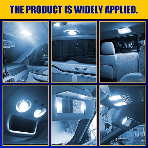 6 Lámparas LED Festoon 28-29mm para Auto Icy Blue miniatura 6