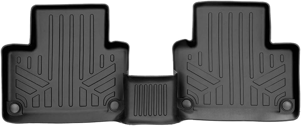 SMARTLINER Custom Fit Floor Mats 2nd Row Liner Compatible with 2016-2020 Volvo XC90