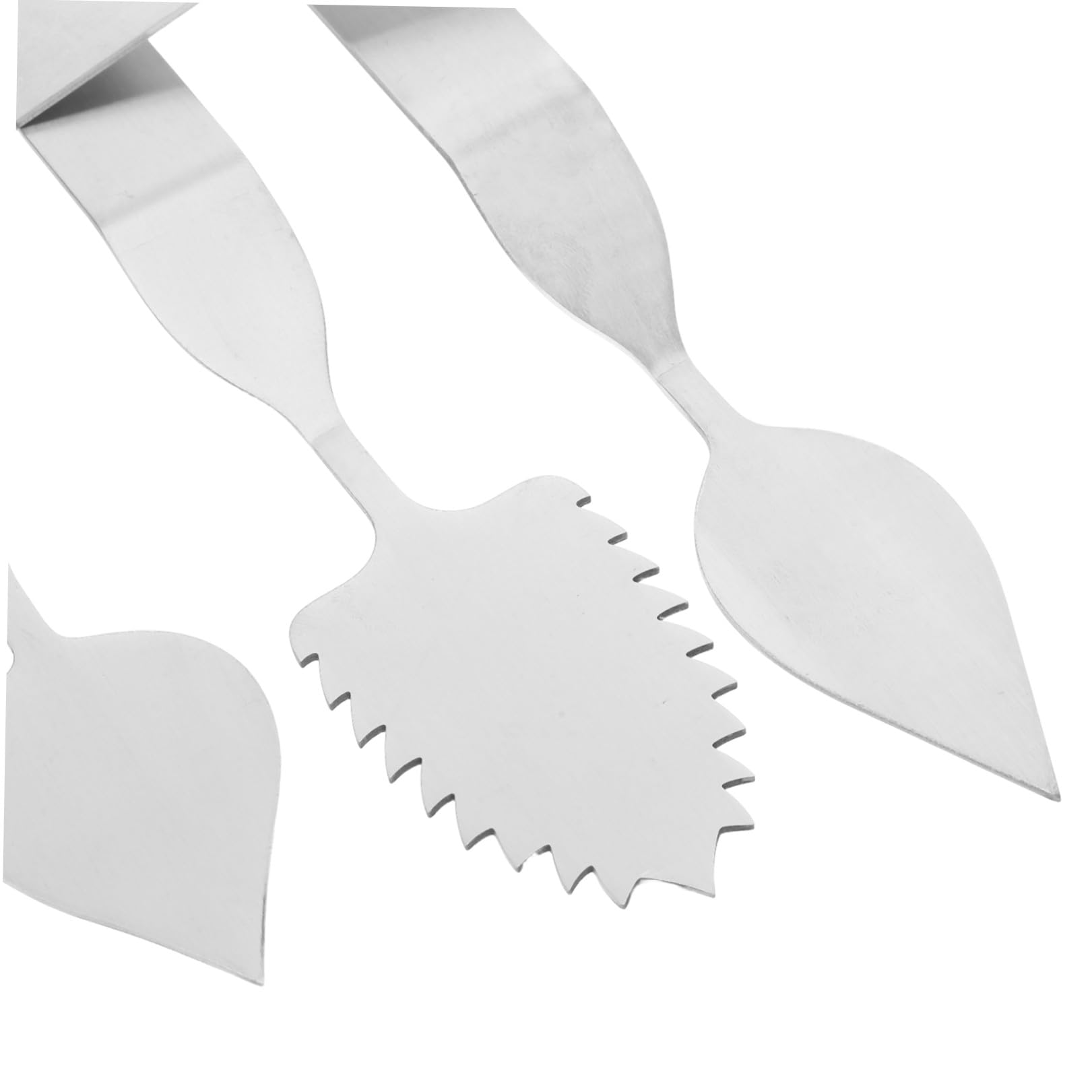 SHERCHPRY 5piezas Espátulas Para Moldes De Cortador De Herramientas Para Hornear Mousse y Pasteles Diseño Ergonómico Fácil De Limpiar Multiusos