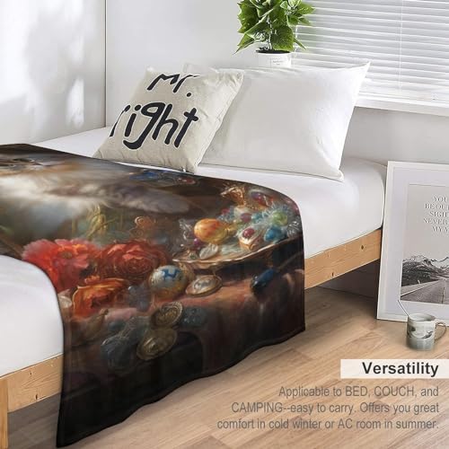 Couverture de lit flannel chat rides résistantes plaid canapé durable - 7