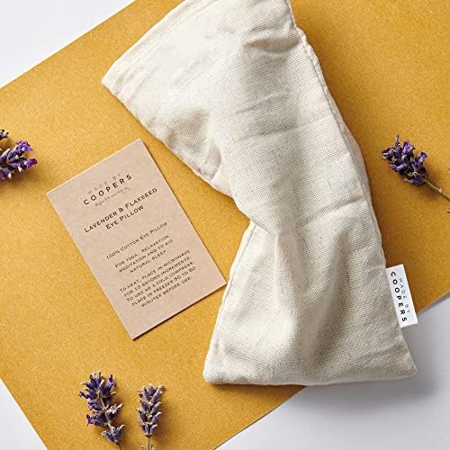 Made By Coopers Natural Lavender & Flaxseed Eye Pillow for Yoga & Relaxation
