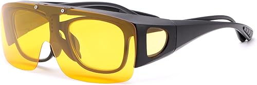 Miniatura 7 de Gafas de conducción de visión nocturna, antirreflejos, ajuste sobre gafas graduadas, gafas de sol polarizadas para mujeres y hombres