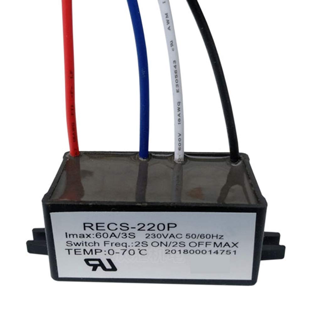 Interrupteur électrocentrifuge Intelligent Monophase Electrique Démarreur de Moteur Pièce de MoteurRECS-220P 30A 60A 120A 220V (RECS-220P (60A))