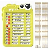 Chore Chart Checkliste Board, Diagramm für Kinder - Wiederverwendbare Checkliste Board - Entwickeln Sie gute Gewohnheiten mit dem Schieberegler der Checkliste Selbstdisziplin Check-in
