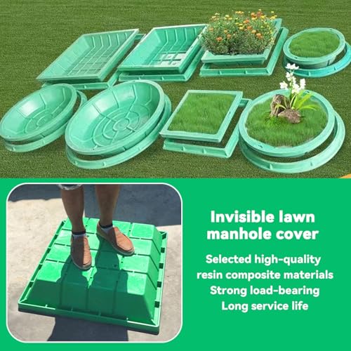 Couvercle de regard pour jardin et terrasse solution d'accès cachée - 4
