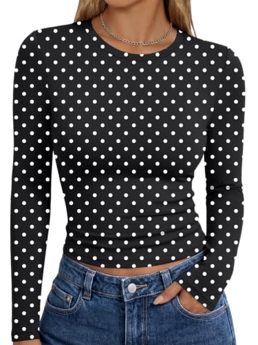 Image of Trendy Queen Womens Long Sleeve T Shirts Fall Fashion Basic Y2K Tops 2026