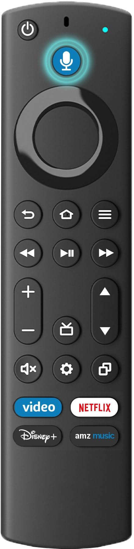 Replacement Smart Ember Remote, Work for Insignia Toshiba TCL Hisense TV | Universal | Aex@ | Voice Control | Bluetooth | Prime Video Netflix Disney+ Amazon Music |1-Year Warranty