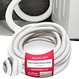 DuctlessAire Mini Split Drain Hose - Portable Air Conditioner Drain Hose - Universal Condensate Drainage Hose for Ductless Mini Split AC Unit, Heat Pump, HVAC and More - Fits 5/8