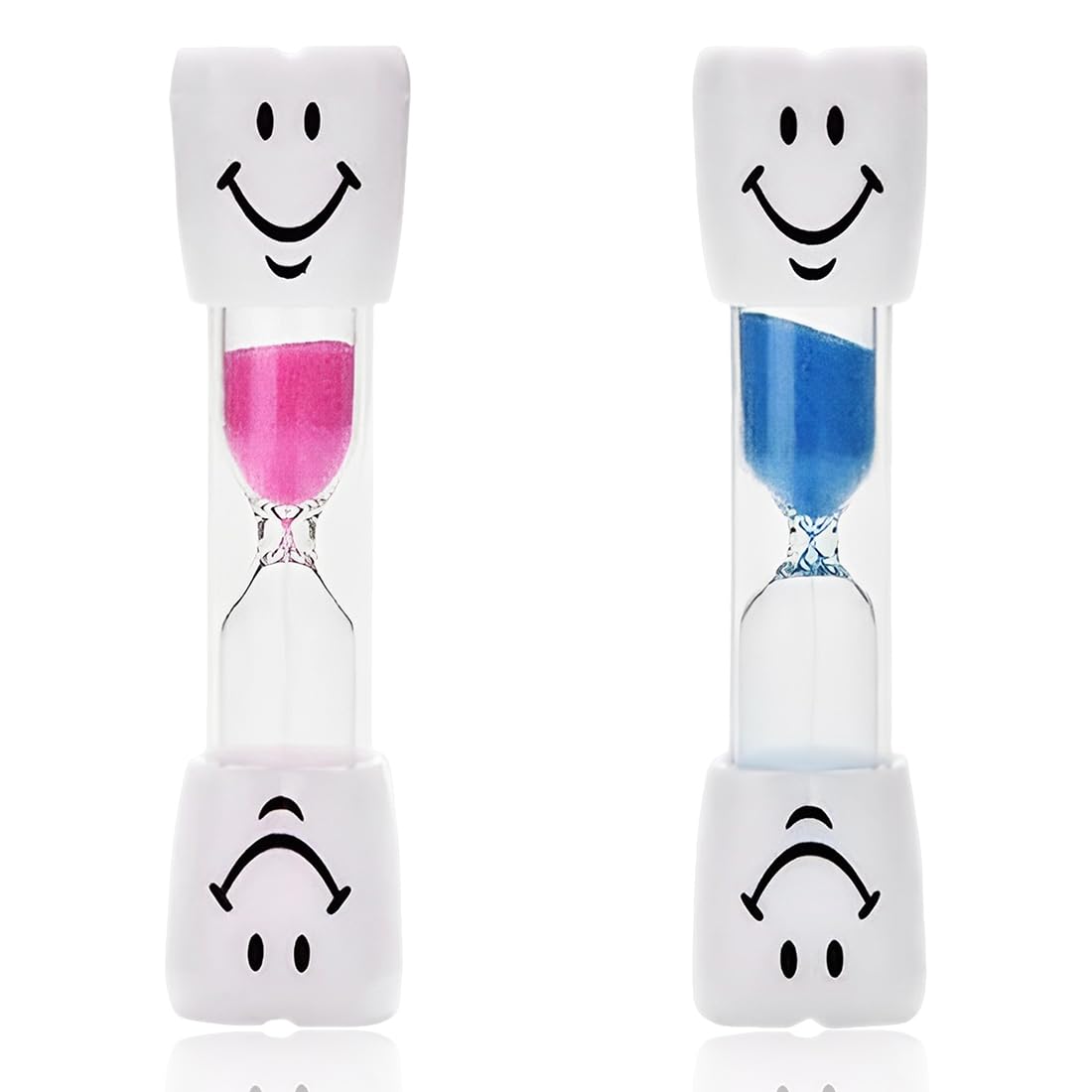 Clessidra Timer 3 Minuti Per Bambini: 5 Pezzi Colorati A Forma Di Dente Per Lavarsi I Denti - 2