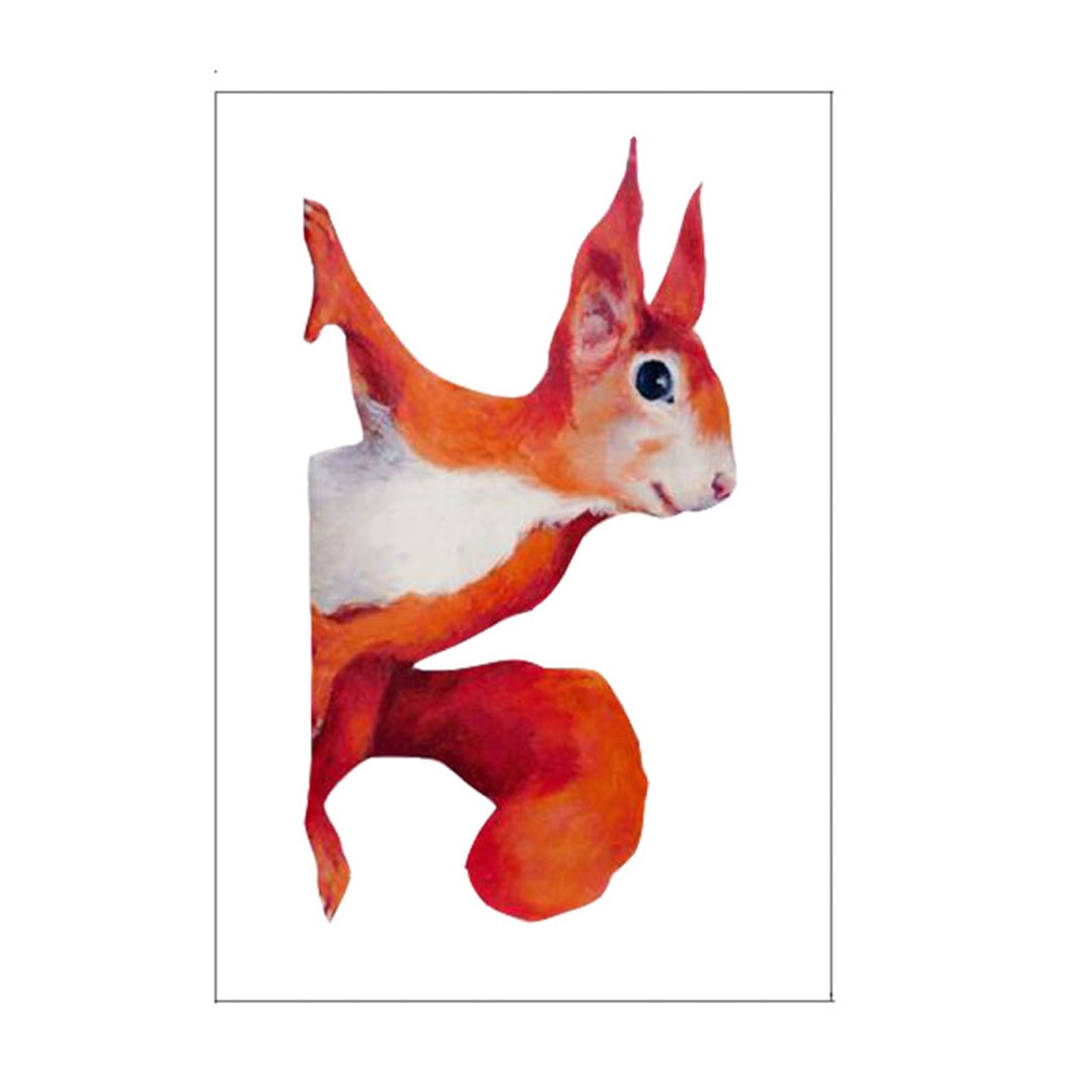 Xfuyi As Pic Shows Window Stickers Window Decoration Squirrelvoyeur Stickers Anti-Collision Squirrelwindow Stickers Adhesive Cling Decors
