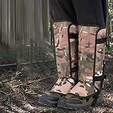 Polainas impermeables resistentes para uso en exteriores que protegen tus piernas de la nieve y los desechos mientras haces senderismo (camuflaje A)