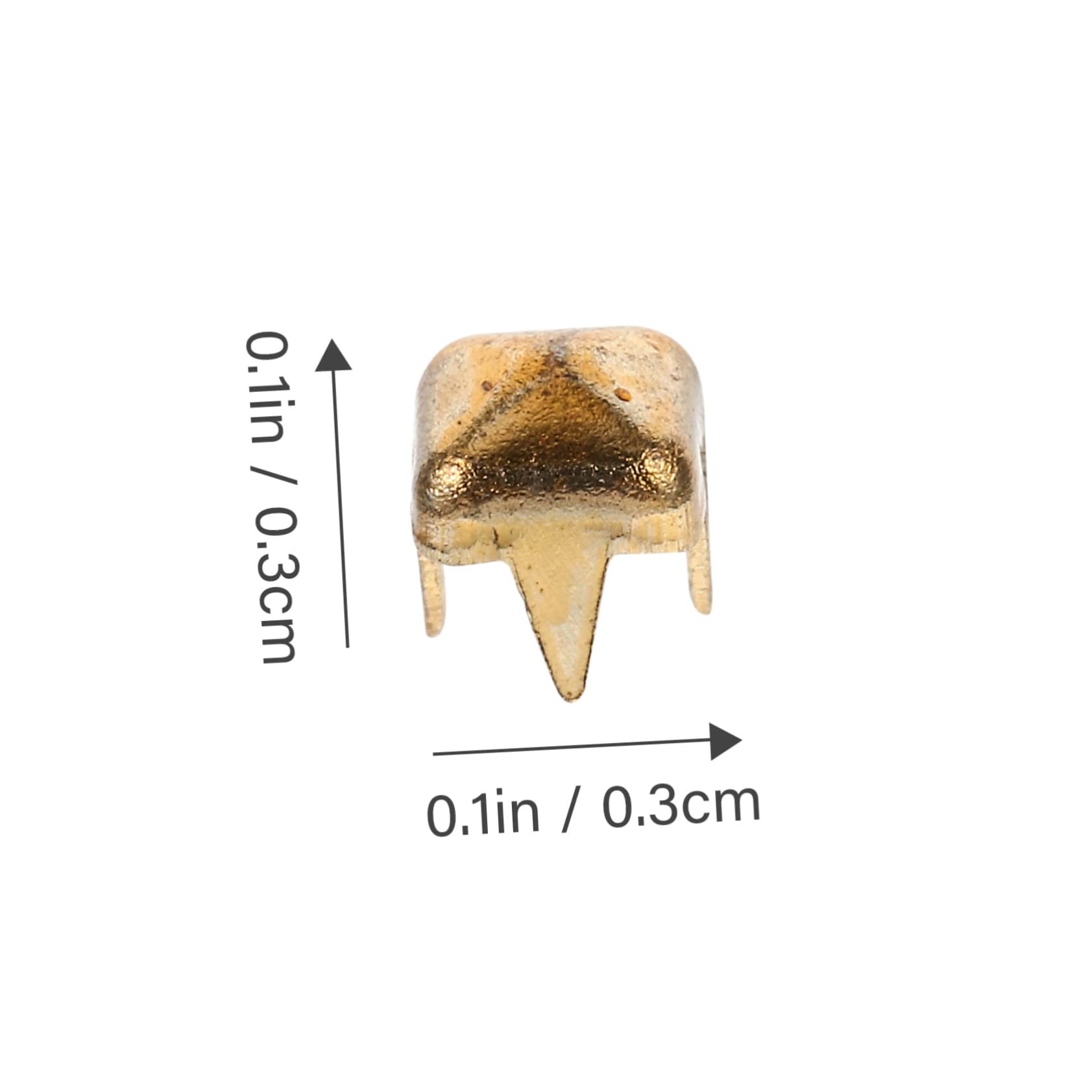 HOMSFOU 1000Pcs Clothing Claw Studs Metal Rivets for DIY Dressmaking Rivets with Smooth Surface Durable Crafting Supply for Hands Projects for Fashion Accessories