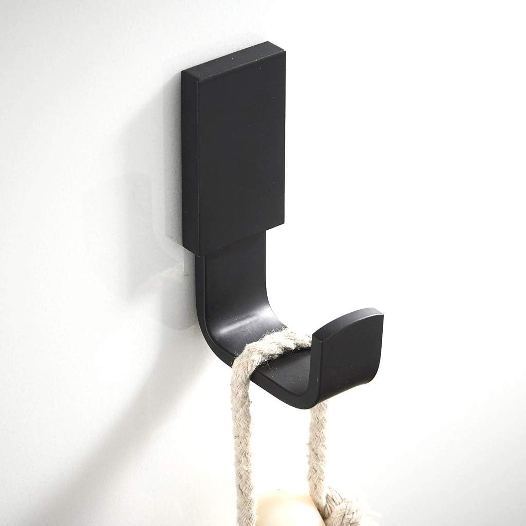 Xzeit ganchos de pared, ganchos de ropa vintage, Latón Cobre Negro Gancho único Bata Sombrero Abrigo Toalla Gancho de pared Puerta Armario Gancho de sonda única 5 kg