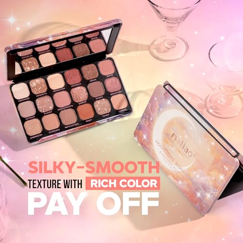 Image of Maliao 18 Color Eyeshadow Palette | Highly Pigmented | Matte & Shimmer Shades | Long Lasting Blendable Eye Makeup | Butterfly Dance,18g
