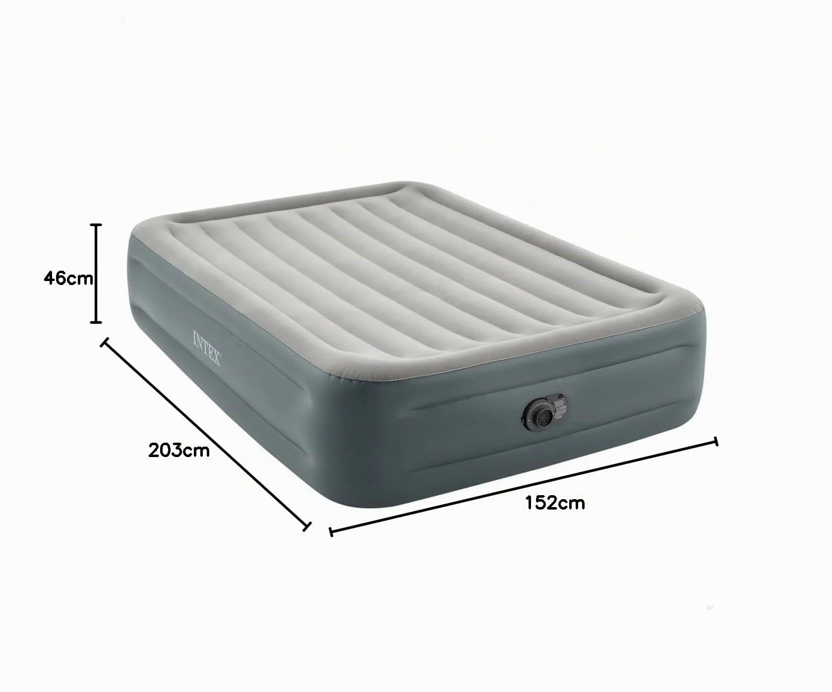 Intex 64126 Essential Rest Cama de Aire para Dos Personas, Peso Máximo Soportado 272 kg, 152 x 203 x 46 cm