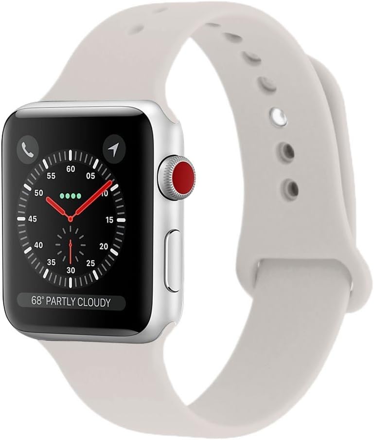 RUOQINI Silicone Sport Band Stone