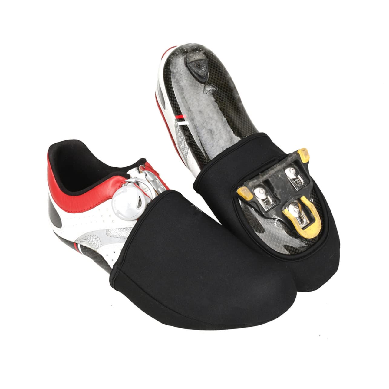 Yardwe Lot De 3 Couvre-Chaussures De Cyclisme en Néoprène Coupe-Vent Réfléchissants Confortables pour Lextérieur Et Lintérieur 2 Paires X 3