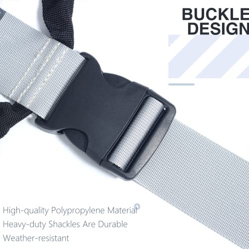 3 Pcs Heavy Duty Cord Storage Wrap Holder Extension Hook And Loop Cord Hose Organizer Strap With Carrying Handle For Cords Garden Hose Swimming Or Garage Tool (Gray) #TOP1