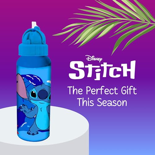 Conception résistante à la cantine pour la bouteille Stitch bleue de 550 ml - 7