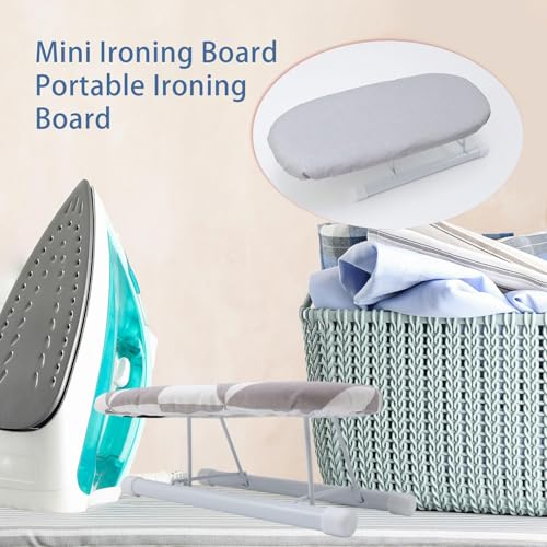 Oedema Portable Mini Ironing Board Foldable Ironing Board for Sleeves Collar Cuff (Style 1) - Thumbnail 6