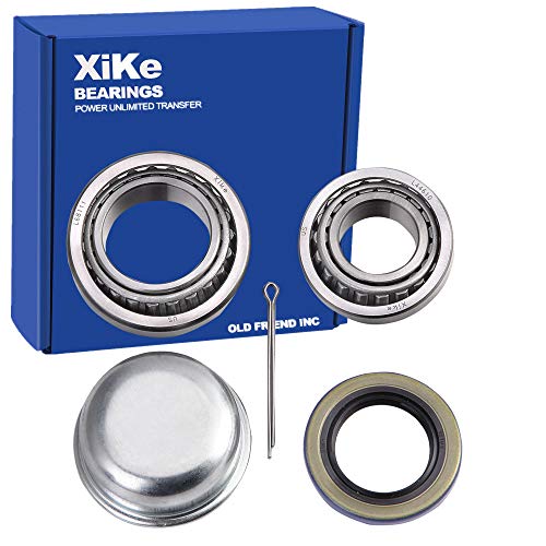 Xike 1 Set Fits For 1-3/8'' To 1-1/16'' Axles Trailer Wheel Hub Bearings Kit, L68149/L68111 And L44649/L44610, 171255Tb Seal Od 1.719'', Dust Cover And Cotter Pin, Rotary Quiet High Speed And Durable. #TOP23