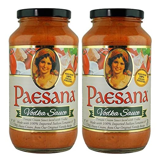 Paesana Traditional Vodka Pasta Sauce — Gluten Free, and made with 100% Imported Italian Tomatoes - Packed in the USA, 25 oz (2 Pack)