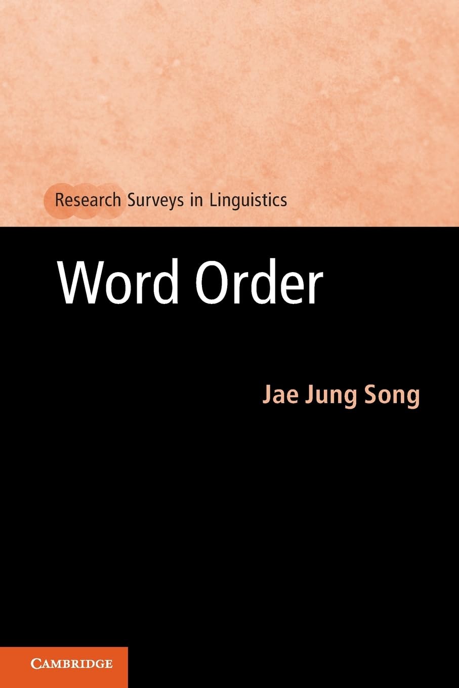 Word Order (Research Surveys in Linguistics)