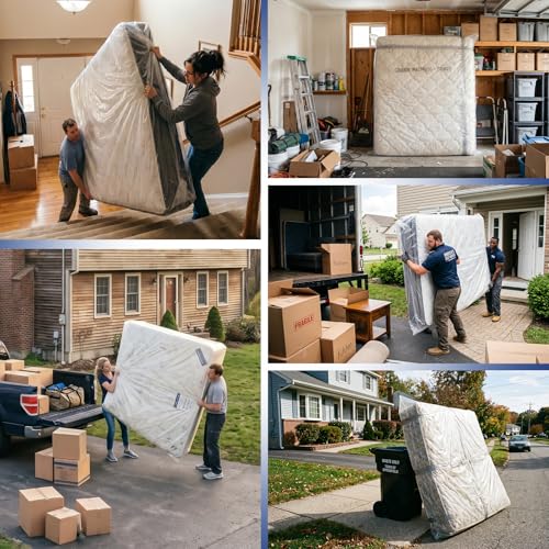 2 Pack 2 MIL Mattress Bags