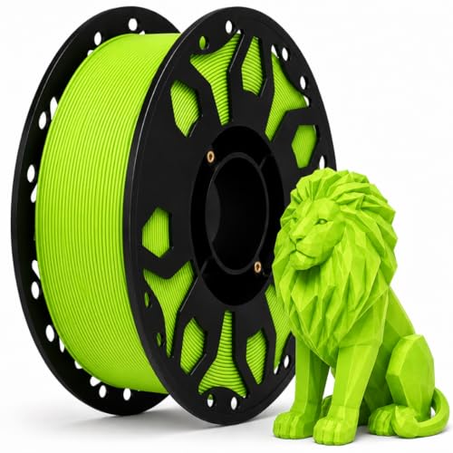 Image of FILAMONT PLA+ 3D Printer Filament 1.75mm, High Strength & Low Warp Printing Material, Dimensional Accuracy ±0.02mm, Vacuum Sealed with Desiccant, 1kg Spool (Lime Green)