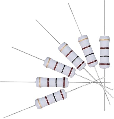 uxcell 60Pcs 100 Ohm Resistor, 2W 5% Tolerance Metal Oxide Film Resistors, Axial Lead, Flame Proof for DIY Electronic Projects and Experiments