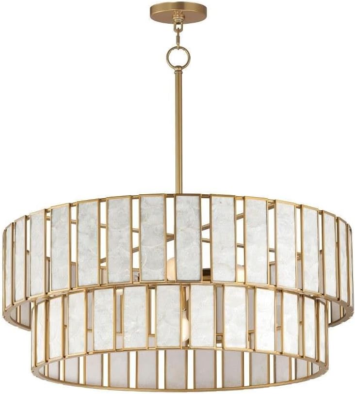 Maxim Miramar - 6 Light Chandelier-14 Inches Tall and 32.75 Inches Wide