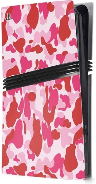 Skinit Decal Gaming Skin Compatible with PS5 Pro Console - Pink Street Camo Design