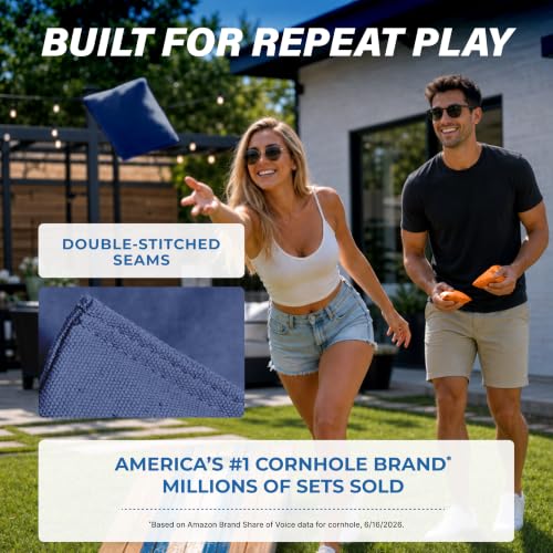 Image of GoSports Classic Cornhole Bean Bags Set of 4-16 Colors Available - Regulation All Weather, Mix and Match