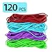 KJAHLAL Large Heavy Duty Rubber Bands - 120 Pcs, 7x1/8 Inches, Assorted Colors, Office & Home Use