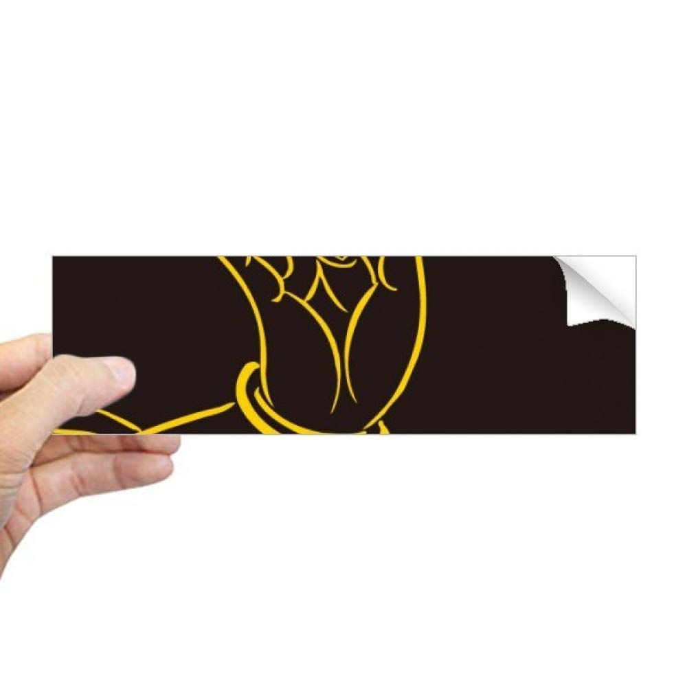 Sticker rectangulaire bouddhiste cache le vis-à-vis de votre fenêtre avec style