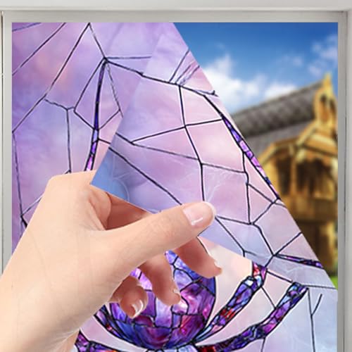 Nuxovilar Purple Spider Vinilo para Ventana 17.7×39.4 in miniatura 5