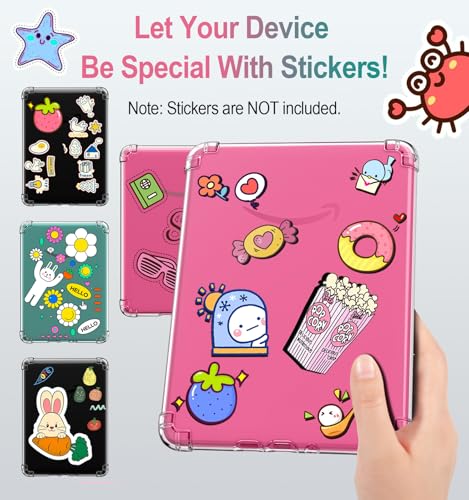 جراب حماية من موكو لأجهزة كيندل بيبروايت مقاس 7 بوصة (من الجيل 12-2024) وكيندل كولورسوفت سيجناتشر إصدار 2024، غطاء خارجي لاصق خلفي رفيع مرن ومضاد للصدمات مصنوع من البولي يوريثين المقاوم للحرارة، شفاف