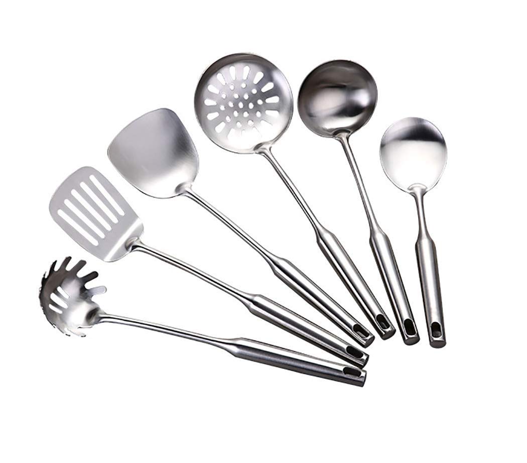GTHTUHFD Kitchen Utensil Set Stainless Steel 6Piece - Cooking Utensils Set Kitchen Accessories,