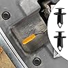50Pcs Longer Trim Panel Fixing Lining Carpet Clips Car Body Trim Clips, Body Fastener Rivets Push Pin, Universal Car Plastic Fasteners for Auto Interior Door,Body Bumper,Trim Clips Kit (Black) #4
