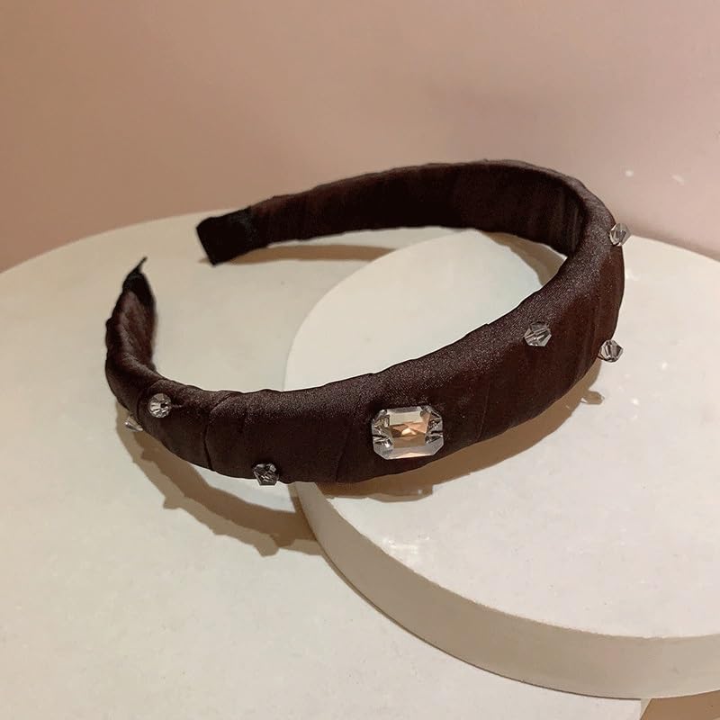 Ensemble de diamants en satin JFDBGU, bandeau géométrique chic