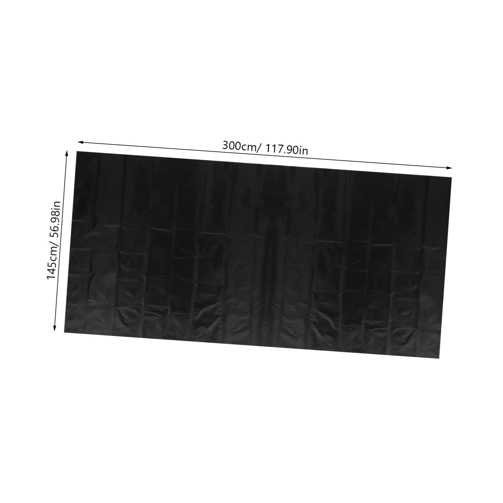 MUSISALY Temporary Blackout Curtains Cuttable for DIY Window Coverings Oxford Fabric Easy Install