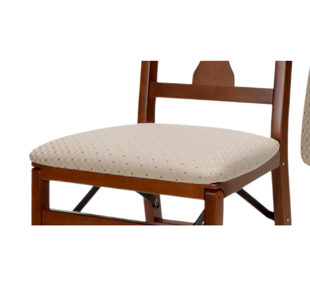 Amazon.com: Stakmore Queen Anne Wooden Folding Chairs with Padded