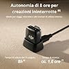 DJI Trasmettitore Mic Mini (Nero infinity),microfoni wireless, leggerissimo, audio di alta qualità, OsmoAudio, cancellazione del rumore, microfono senza fili per fotocamere/iPhone/Android, vlog