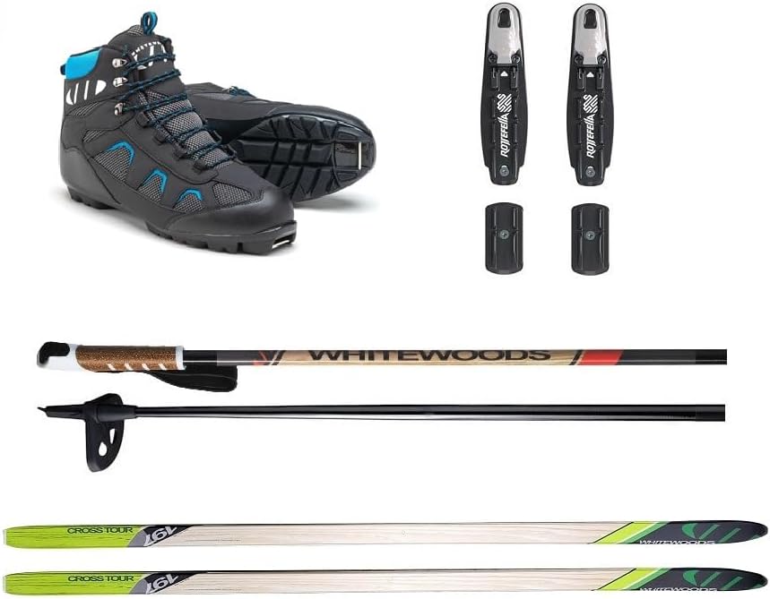 Whitewoods Adult NNN Cross Country Ski Package, 177cm (for Skiers 121-150 lbs.)