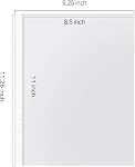 Sheet Protectors, PANDRI 200 Pack Clear Heavy Duty Plastic Page Protectors Sheet Reinforced 11-Hole Fit for 3 Ring Binder Fits Standard 8.5 x 11 Paper, 9.25 x 11.25 Top Loaded, Acid Free