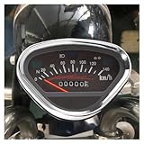 Seguridad: el tacómetro y el tacómetro de la motocicleta miden y muestran la velocidad, con precisión para recordarle la velocidad de conducción y garantizar la seguridad en la carretera, agregando encanto a su motocicleta.